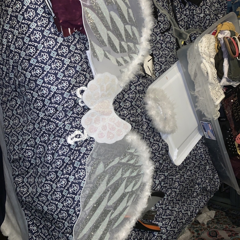 Angel wings & halo headband